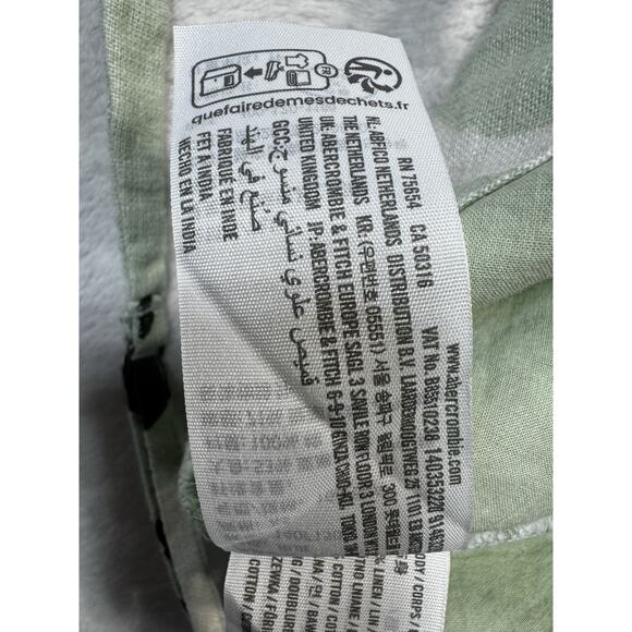 Abercrombie & Fitch Women's Linen-Blend Notch-Neck Set Top XS Multicolor NWT - Picture 8 of 11